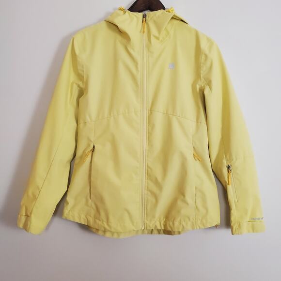 Avalanche Butter Yellow Zip Up Rain Jacket Windbreaker Womens Medium - Picture 5 of 12